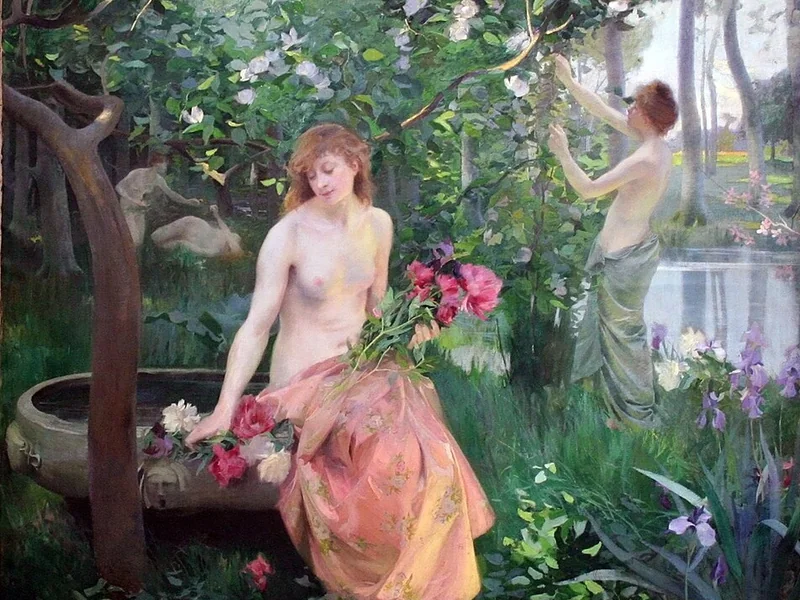 1862-Émile-René Ménard - Primavera - Museo di Belle Arti di Gand